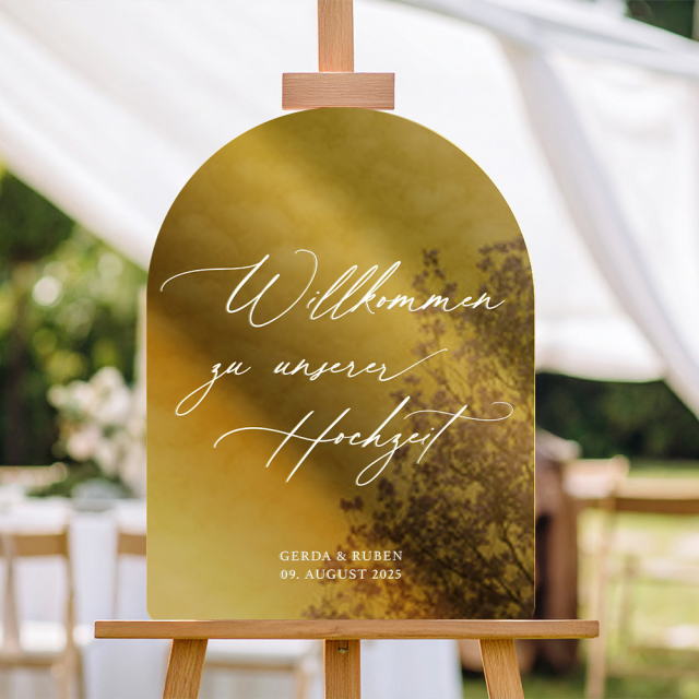 Willkommensschild Stil 3